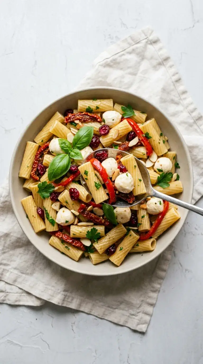 Pasta Salad Xmas: Festive Italian Rigatoni Salad
