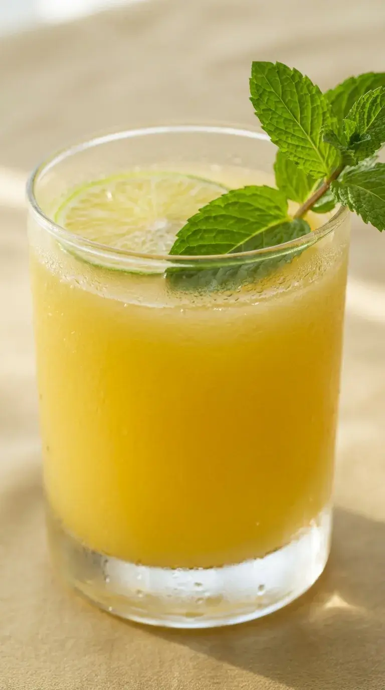 Pineapple Mint Ginger Juice: Tropical Asian Drink