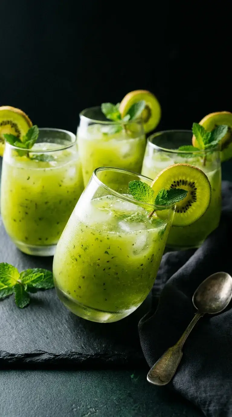 Pineapple Kiwi Mint Juice: Tropical Fruit Blend