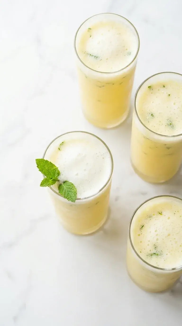 Pineapple Mint Juice Cava: Halal Mocktail
