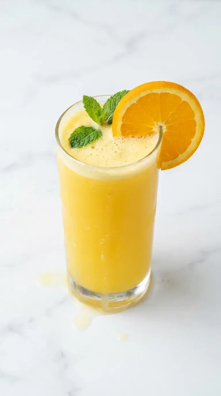 Pineapple Orange Mint Juice: Tropical Fruit Drink