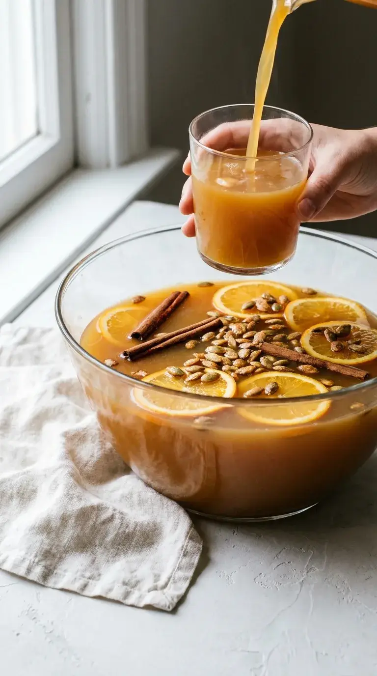 Pumpkin Spice Jungle Juice: Non-Alcoholic Autumn Punch